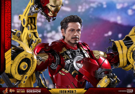 Hot Toys - Iron Man 2 - Iron Man Mark IV Diecast Movie Masterpiece with Suit-Up Gantry