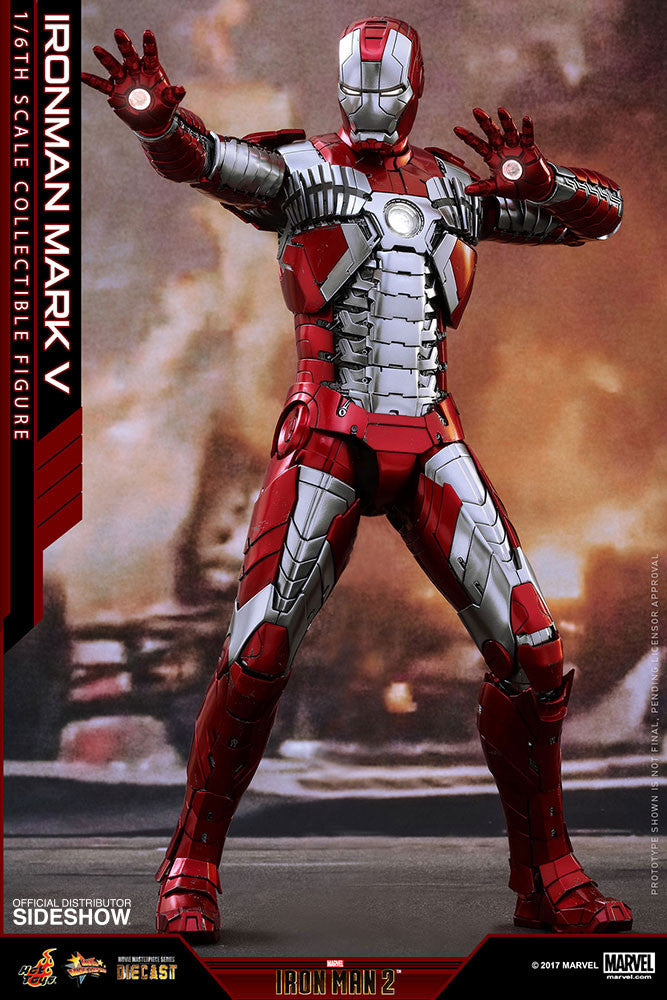 Load image into Gallery viewer, Hot Toys - Iron Man 2 -  Iron Man Mark V Diecast Movie Masterpiece
