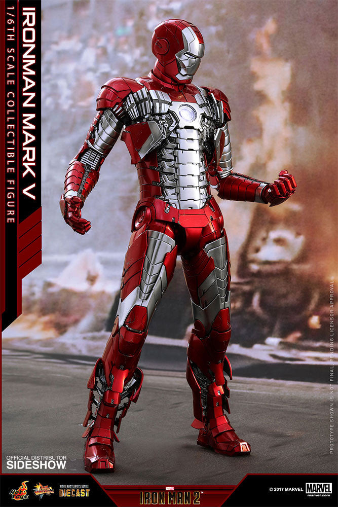 Load image into Gallery viewer, Hot Toys - Iron Man 2 -  Iron Man Mark V Diecast Movie Masterpiece
