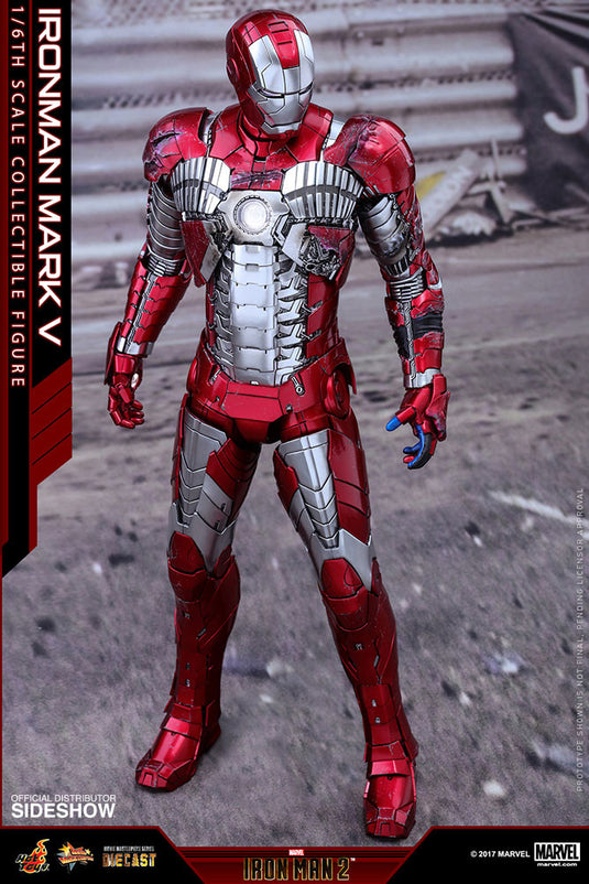 Hot Toys - Iron Man 2 -  Iron Man Mark V Diecast Movie Masterpiece