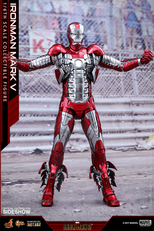 Hot Toys - Iron Man 2 -  Iron Man Mark V Diecast Movie Masterpiece