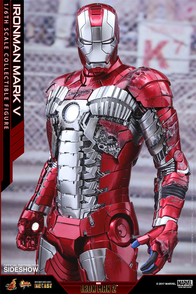 Load image into Gallery viewer, Hot Toys - Iron Man 2 -  Iron Man Mark V Diecast Movie Masterpiece
