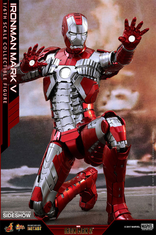 Hot Toys - Iron Man 2 -  Iron Man Mark V Diecast Movie Masterpiece