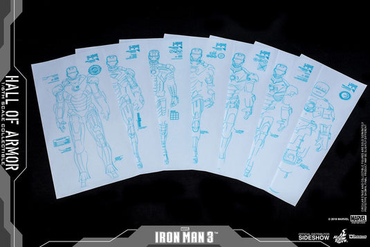 Hot Toys - Diorama Series - Iron Man 3: Hall of Armor Single