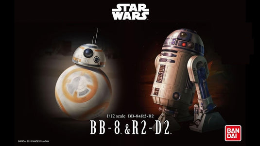 Bandai - Star Wars Model - BB-8 & R2-D2 1/12 Scale
