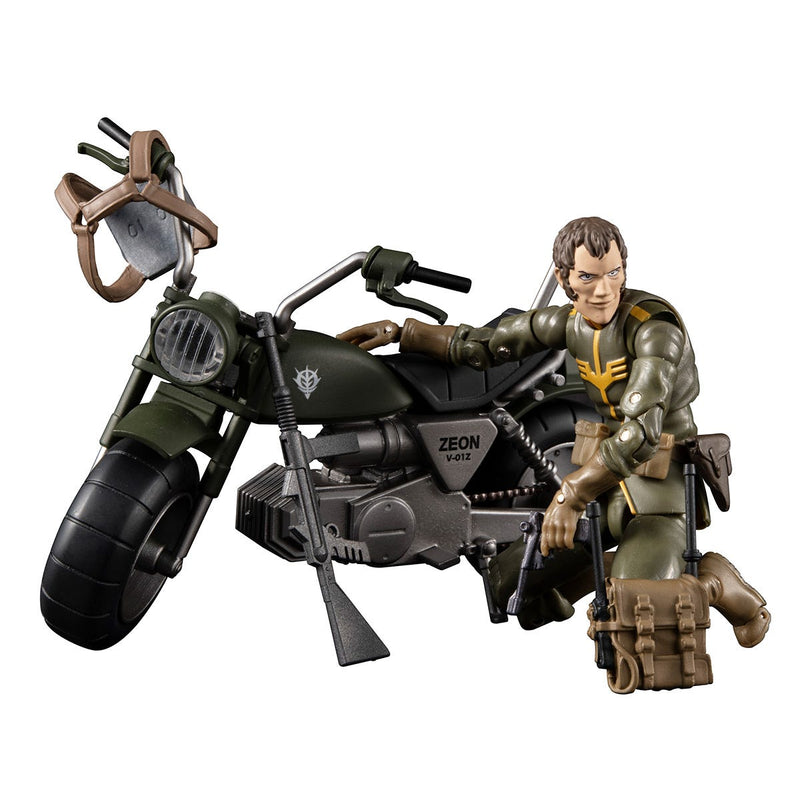 Load image into Gallery viewer, Gundam Military Generation - Principality of Zeon 08 - VSP General Soldier &amp; Exclusive Motorcycle
