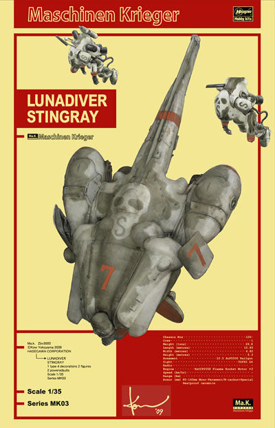 Load image into Gallery viewer, Hasegawa - Maschinen Krieger: Robot Battle V - Lunadiver Stingray 1/35
