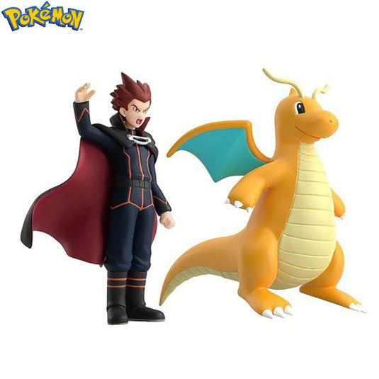 Bandai - Pokemon Scale World - Kanto Region Figure: Lance and Dragonite
