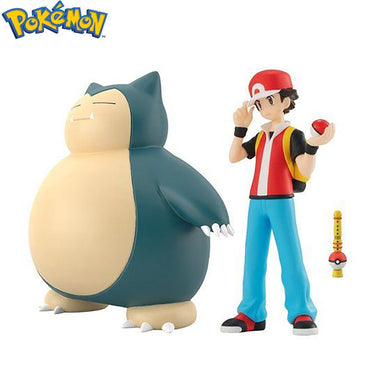 Bandai - Pokemon Scale World - Kanto Region Figure: Red and Snorlax