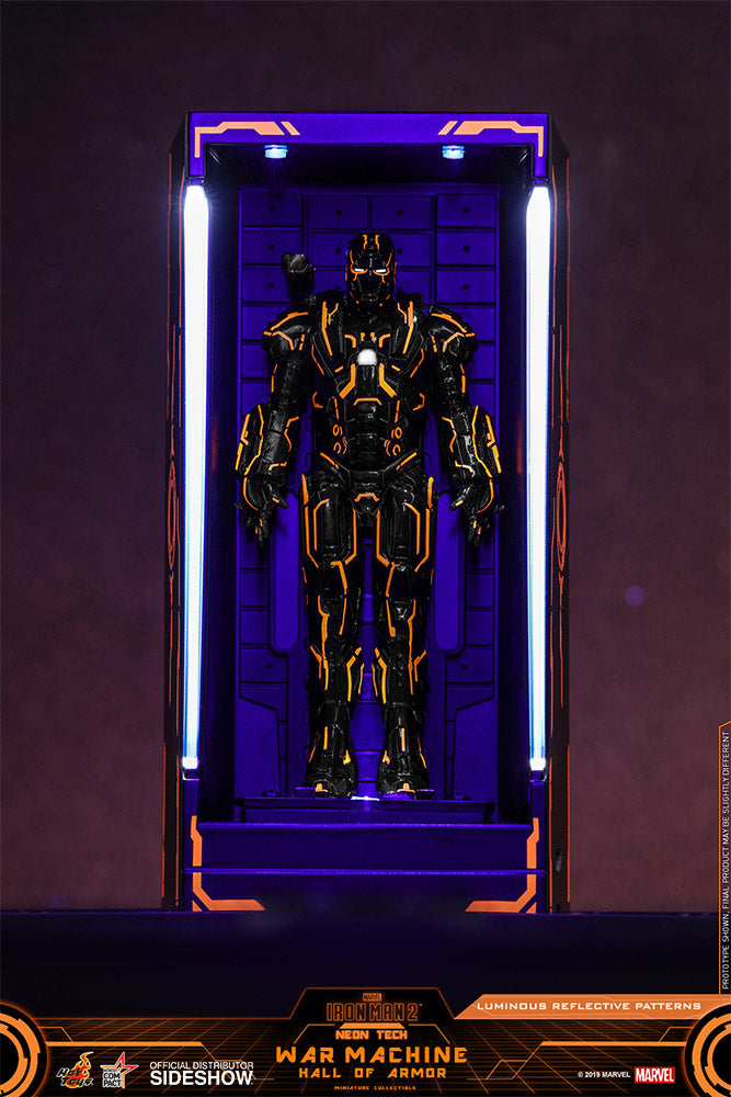 Load image into Gallery viewer, Hot Toys - Diorama Series - Neon Tech War Machine Hall of Armor
