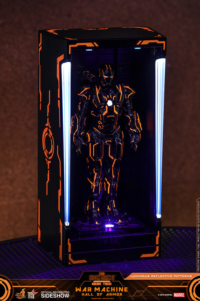 Load image into Gallery viewer, Hot Toys - Diorama Series - Neon Tech War Machine Hall of Armor
