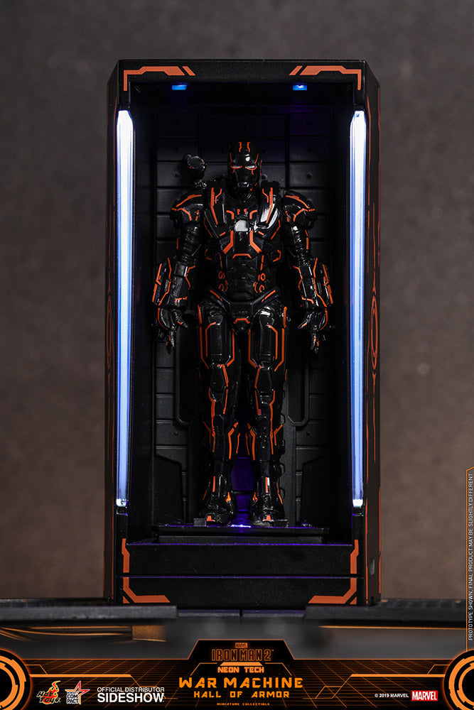 Load image into Gallery viewer, Hot Toys - Diorama Series - Neon Tech War Machine Hall of Armor
