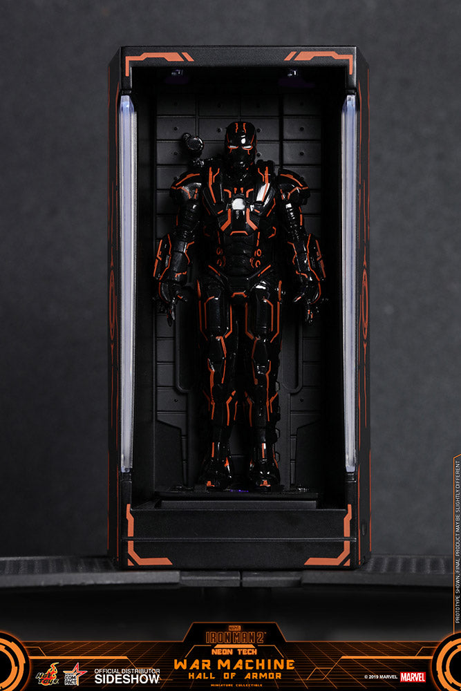 Load image into Gallery viewer, Hot Toys - Diorama Series - Neon Tech War Machine Hall of Armor
