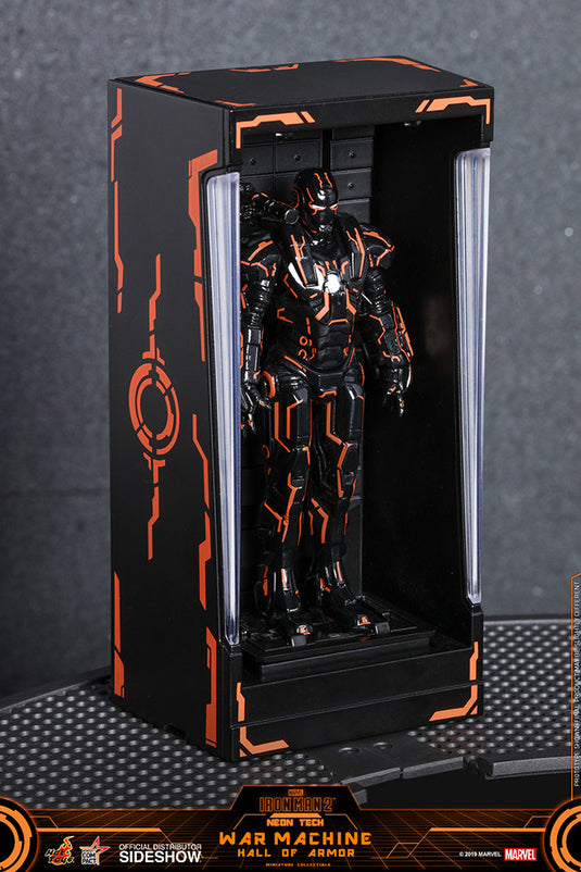 Hot Toys - Diorama Series - Neon Tech War Machine Hall of Armor