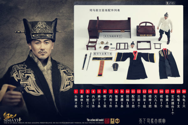 Load image into Gallery viewer, O-Soul Models - Three Kingdoms - Sim Yi Minister

