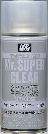 Mr Super Clear Semi-gloss (Aerosol)