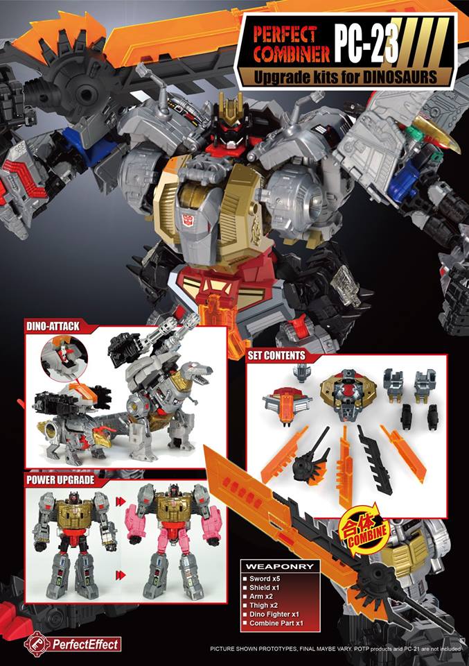 Load image into Gallery viewer, Perfect Effect - PC-23 Power of the Primes Dinobots Upgrade Set
