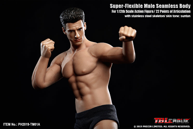 Load image into Gallery viewer, TBLeague - 1/12 Super Flexible Male Seamless Body - TM01A
