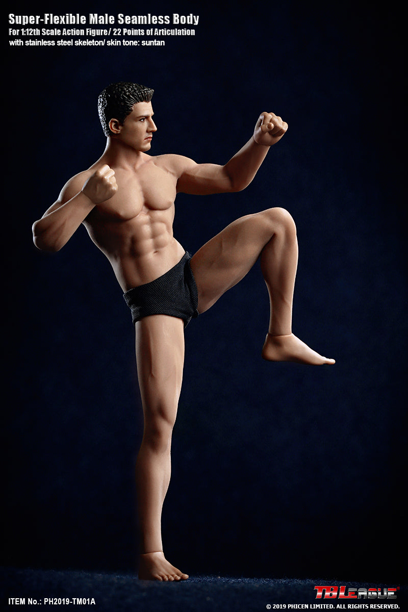 Load image into Gallery viewer, TBLeague - 1/12 Super Flexible Male Seamless Body - TM01A
