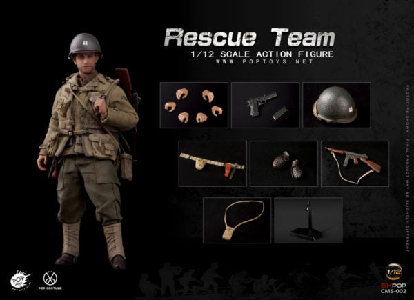 Load image into Gallery viewer, POP Toys - WWII US Rescue Squad Captain 1/12
