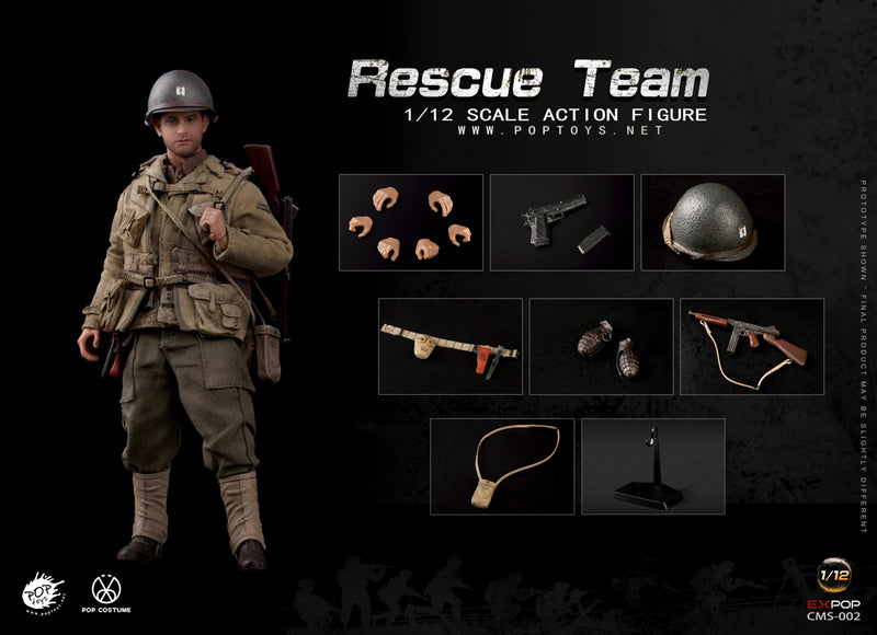 Load image into Gallery viewer, POP Toys - WWII US Rescue Squad Team 1/12 Set of 3 (Deposit Required)

