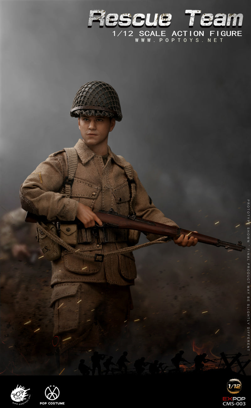 Load image into Gallery viewer, POP Toys - WWII US Rescue Squad Paratrooper 1/12
