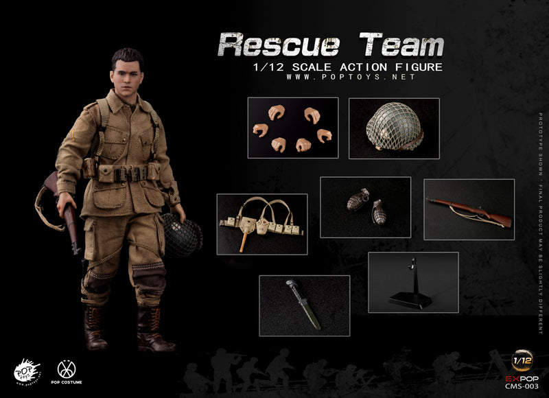 Load image into Gallery viewer, POP Toys - WWII US Rescue Squad Paratrooper 1/12
