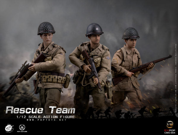 Load image into Gallery viewer, POP Toys - WWII US Rescue Squad Team 1/12 Set of 3 (Deposit Required)
