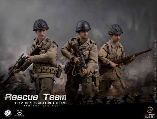 POP Toys - WWII US Rescue Squad Team 1/12 Set of 3 (Deposit Required)