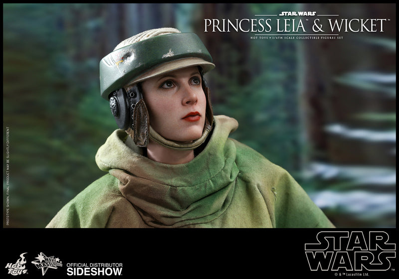 Load image into Gallery viewer, Hot Toys - Star Wars: Return of the Jedi - Princess Leia &amp; Wicket Set
