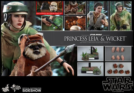 Hot Toys - Star Wars: Return of the Jedi - Princess Leia & Wicket Set