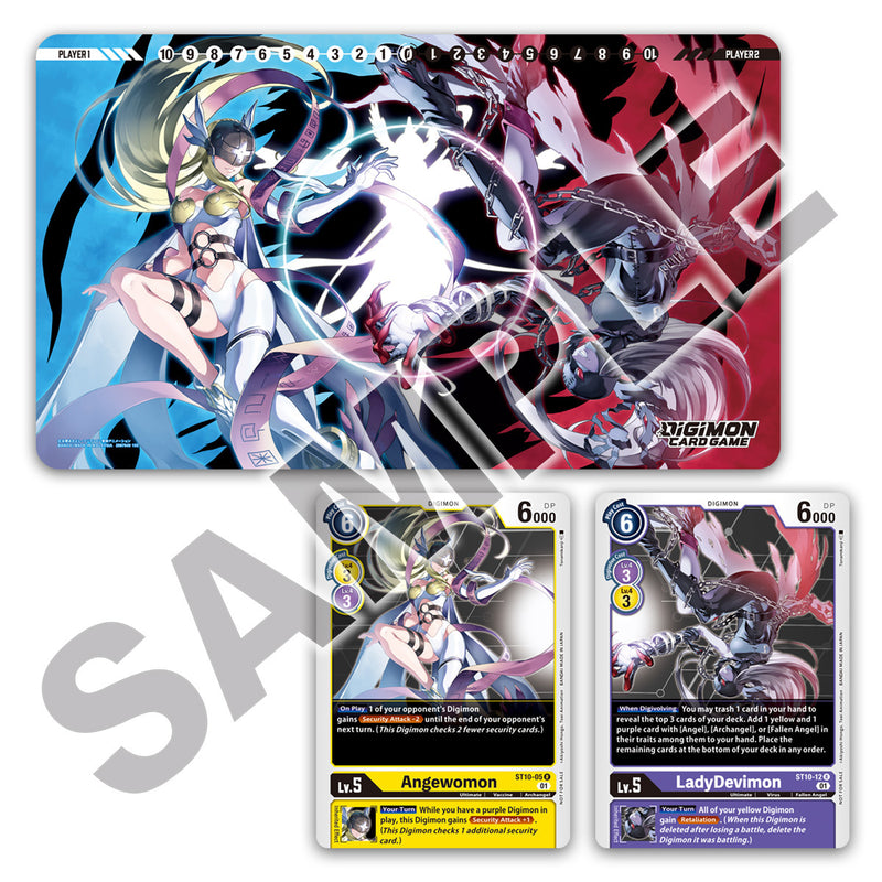 Bandai - Digimon Card Game: Tamer Goods Set (Angewomon/LadyDevimon) Ages Three and Up Bandai - Digimon Card Game: Tamer Goods Set (Angewomon/LadyDevimon) Ages Three and Up