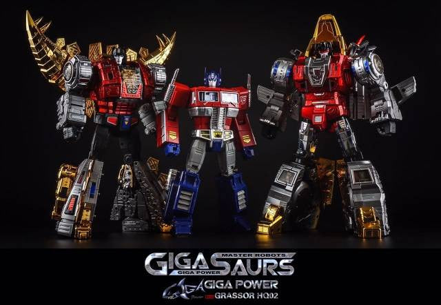 Load image into Gallery viewer, Giga Power - Gigasaurs - HQ02R Grassor - Chrome [Reissue]
