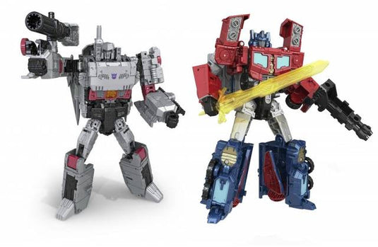 Transformers Generations Titans Return - Voyager Class G1 Megatron & G2 Optimus Prime Set of 2