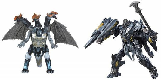 Transformers The Last Knight - Premier Edition Leader Class Dragonstorm and Megatron Set of 2