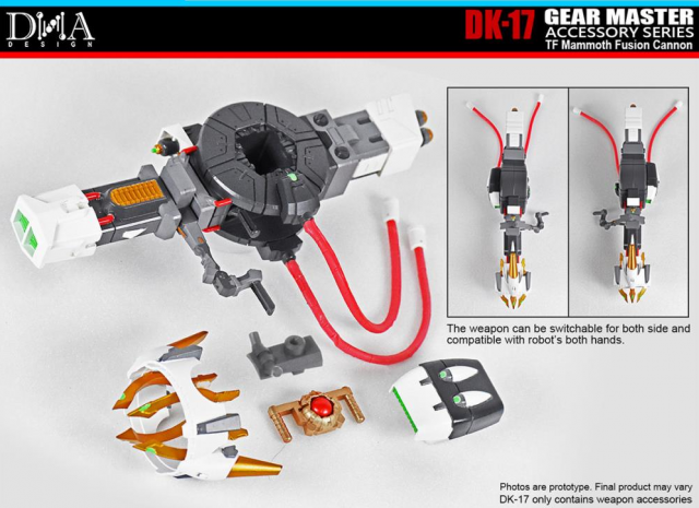 Load image into Gallery viewer, DNA Design - DK-17 Gear Master Accessory Series Mammoth Fusion Cannon
