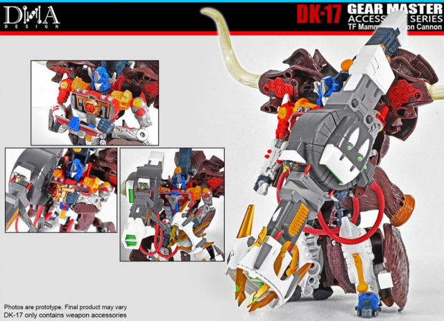 Load image into Gallery viewer, DNA Design - DK-17 Gear Master Accessory Series Mammoth Fusion Cannon
