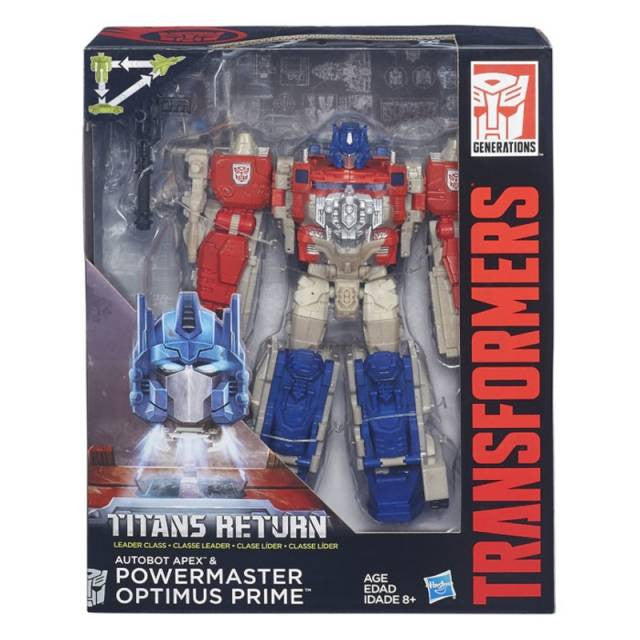 Load image into Gallery viewer, Transformers Generations Titans Return - Leader Class Powermaster Optimus Prime &amp; Blaster (Set of 2)
