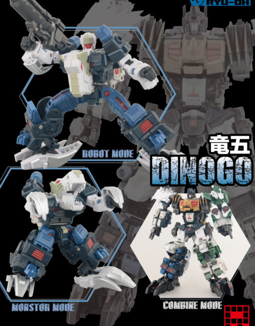 Load image into Gallery viewer, Fansproject - Saurus Ryu-Oh Combiner &amp; Shells Complete Set
