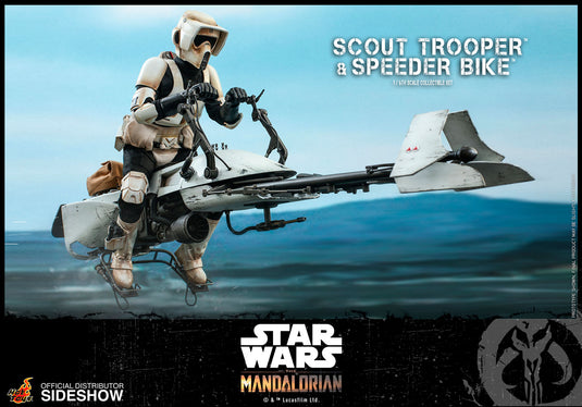 Hot Toys - Star Wars The Mandalorian - Scout Trooper and Speeder Bike Set