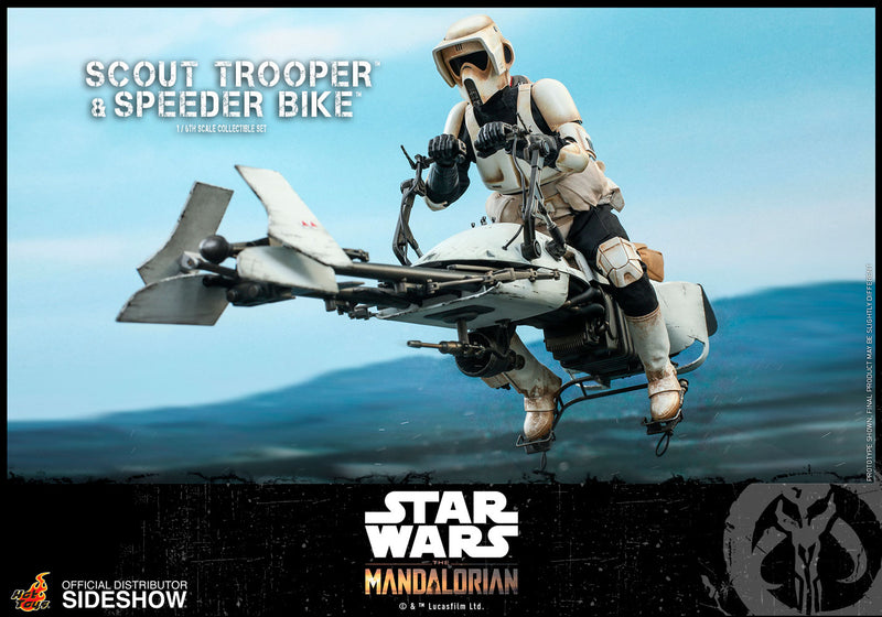 Load image into Gallery viewer, Hot Toys - Star Wars The Mandalorian - Scout Trooper and Speeder Bike Set
