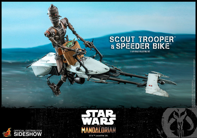 Load image into Gallery viewer, Hot Toys - Star Wars The Mandalorian - Scout Trooper and Speeder Bike Set
