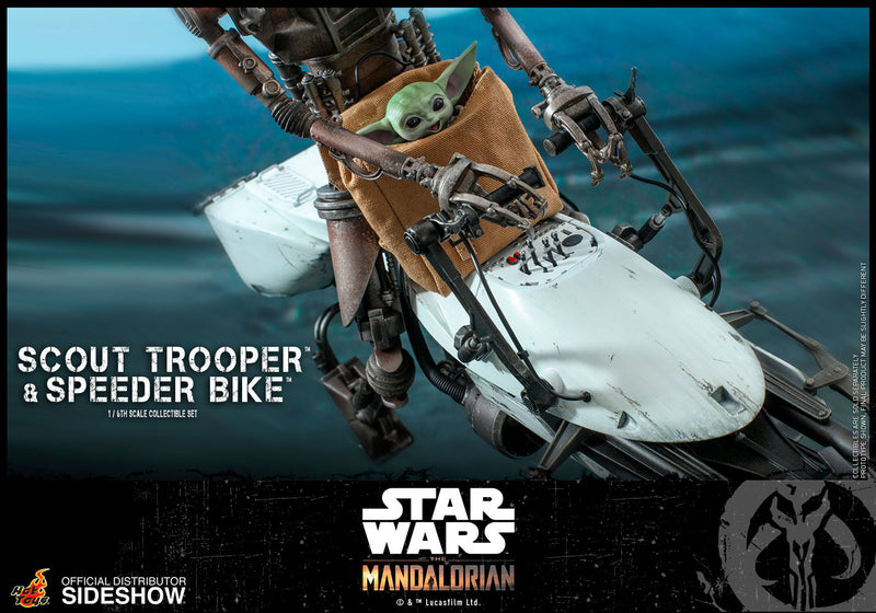Load image into Gallery viewer, Hot Toys - Star Wars The Mandalorian - Scout Trooper and Speeder Bike Set
