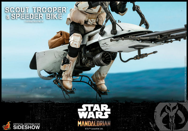 Load image into Gallery viewer, Hot Toys - Star Wars The Mandalorian - Scout Trooper and Speeder Bike Set
