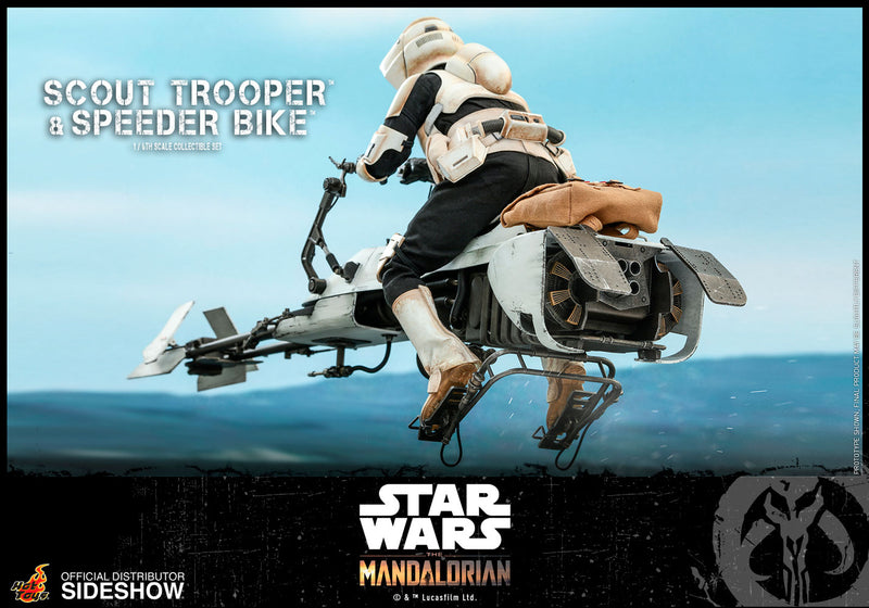 Load image into Gallery viewer, Hot Toys - Star Wars The Mandalorian - Scout Trooper and Speeder Bike Set
