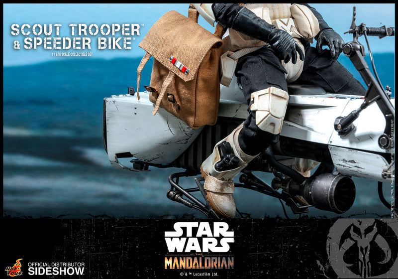 Load image into Gallery viewer, Hot Toys - Star Wars The Mandalorian - Scout Trooper and Speeder Bike Set
