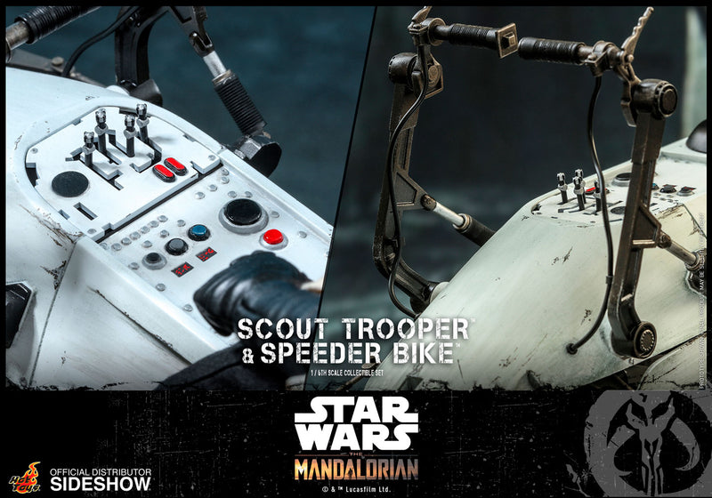Load image into Gallery viewer, Hot Toys - Star Wars The Mandalorian - Scout Trooper and Speeder Bike Set
