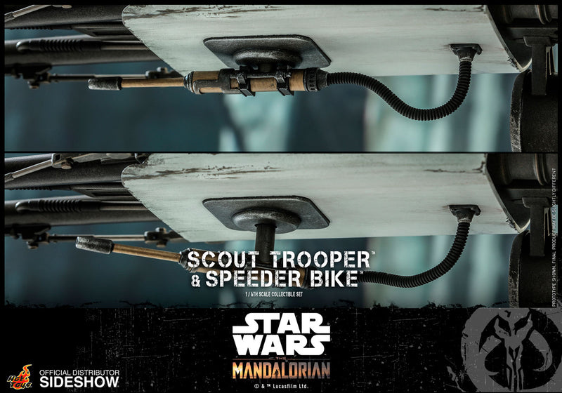 Load image into Gallery viewer, Hot Toys - Star Wars The Mandalorian - Scout Trooper and Speeder Bike Set
