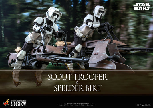 Hot Toys - Star Wars Movie Masterpiece Series - Star Wars: Return of the Jedi - Scout Trooper and Speeder Bike