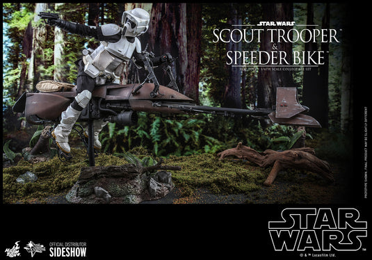 Hot Toys - Star Wars Movie Masterpiece Series - Star Wars: Return of the Jedi - Scout Trooper and Speeder Bike